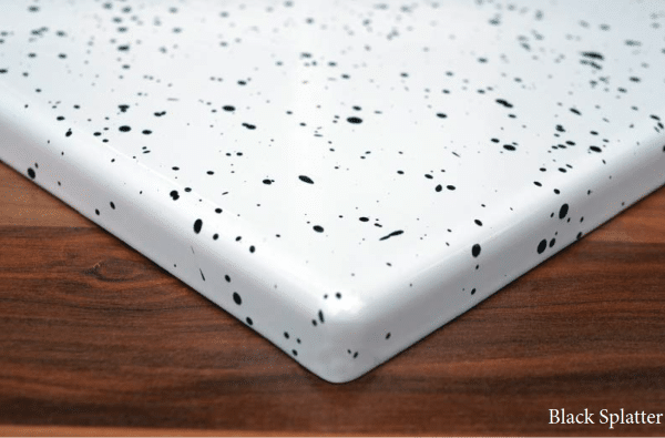 VLAZE wood heter hearth spatter enamel finish