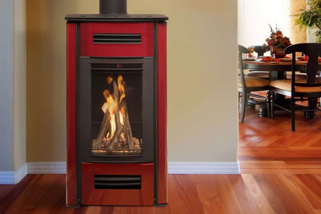 mirage gas log fire